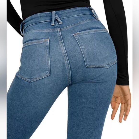 Good Legs Skinny Jeans in Blue655 by Good American (Size 30) - Picture 3 of 12